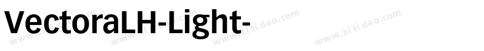 VectoraLH-Light字体转换