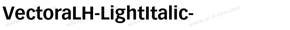 VectoraLH-LightItalic字体转换