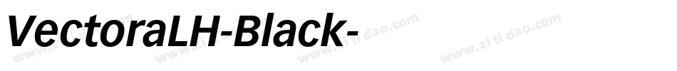VectoraLH-Black字体转换