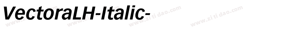 VectoraLH-Italic字体转换