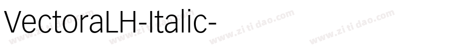VectoraLH-Italic字体转换