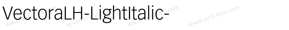 VectoraLH-LightItalic字体转换