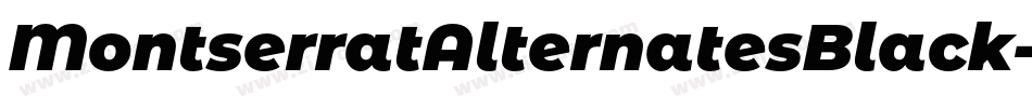 MontserratAlternatesBlack-WjXv字体转换