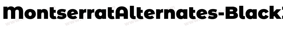 MontserratAlternates-BlackItalic字体转换