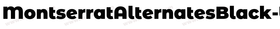 MontserratAlternatesBlack-WjXv字体转换