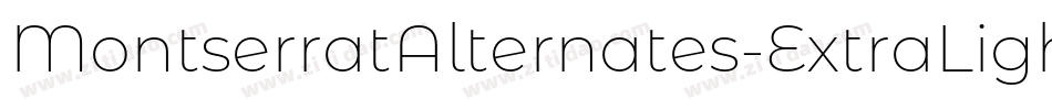 MontserratAlternates-ExtraLightItalic字体转换