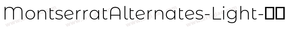 MontserratAlternates-Light字体转换