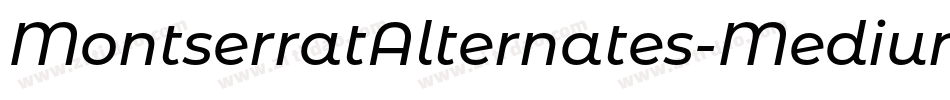 MontserratAlternates-Medium字体转换