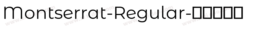 Montserrat-Regular字体转换