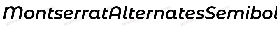 MontserratAlternatesSemiboldItalic-JRm7E字体转换