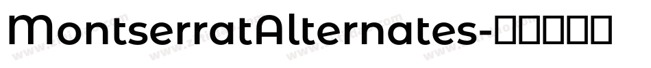 MontserratAlternates字体转换