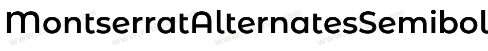 MontserratAlternatesSemiboldItalic-zW3l字体转换