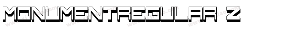 MonumentRegular-3Z46字体转换