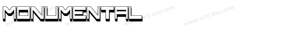 monumental字体字体转换