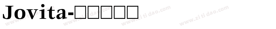 Jovita字体转换