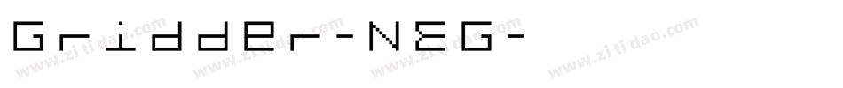Gridder-NEG字体转换