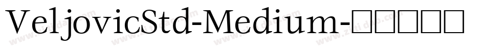 VeljovicStd-Medium字体转换