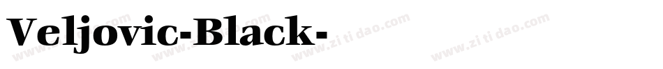 Veljovic-Black字体转换
