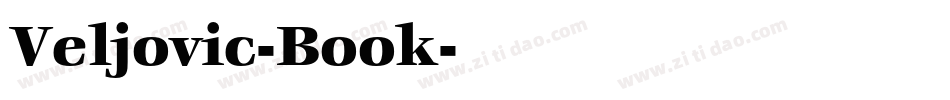 Veljovic-Book字体转换