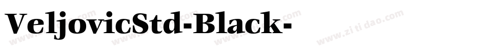 VeljovicStd-Black字体转换