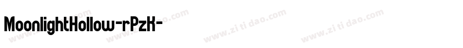 MoonlightHollow-rPzK字体转换