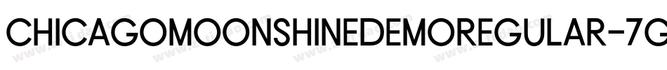 ChicagoMoonshineDemoRegular-7GZB字体转换