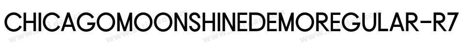 ChicagoMoonshineDemoRegular-R77E字体转换