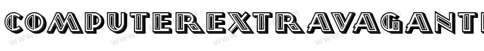 ComputerExtravagantHollow字体转换 ComputerExtravagantHollow字体转换