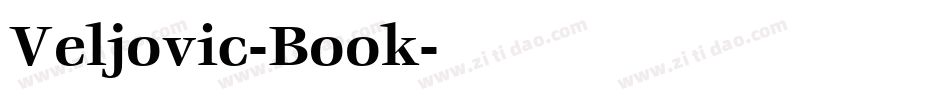 Veljovic-Book字体转换