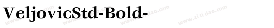 VeljovicStd-Bold字体转换