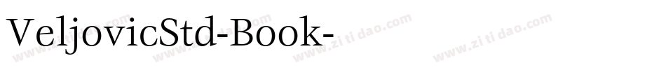 VeljovicStd-Book字体转换