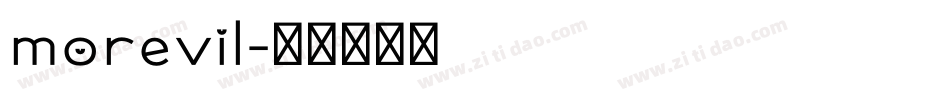 morevil字体转换