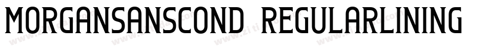 MorganSansCond-RegularLining字体转换