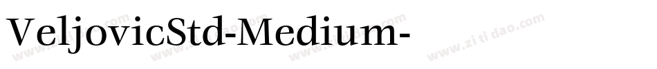 VeljovicStd-Medium字体转换