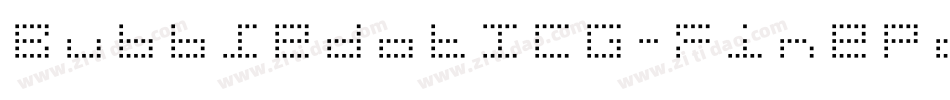 BubbledotICG-FinePos字体转换