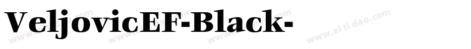 VeljovicEF-Black字体转换