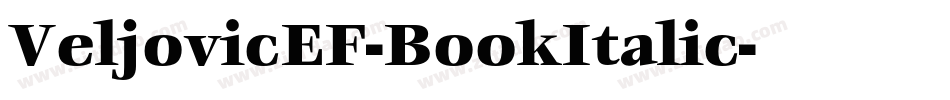 VeljovicEF-BookItalic字体转换