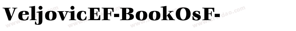 VeljovicEF-BookOsF字体转换