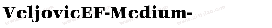 VeljovicEF-Medium字体转换