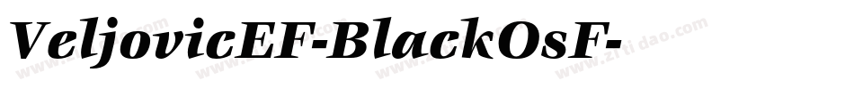 VeljovicEF-BlackOsF字体转换