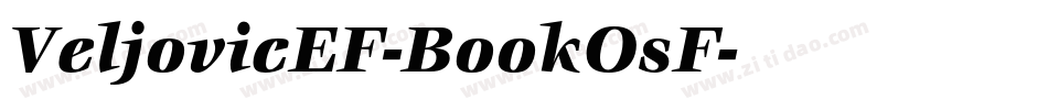VeljovicEF-BookOsF字体转换