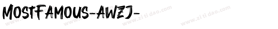 MostFamous-awzJ字体转换