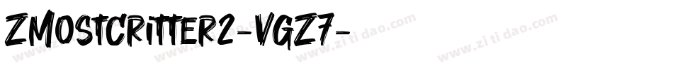 ZMostCritter2-vgZ7字体转换