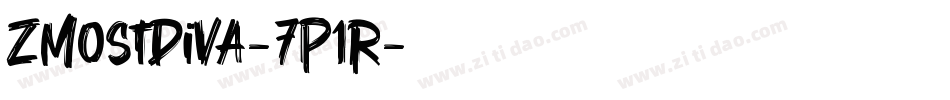 ZMostDiva-7P1R字体转换