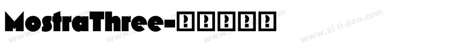 MostraThree字体转换