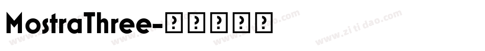 MostraThree字体转换