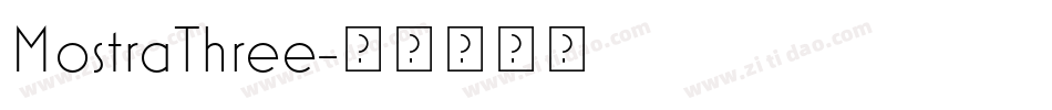MostraThree字体转换