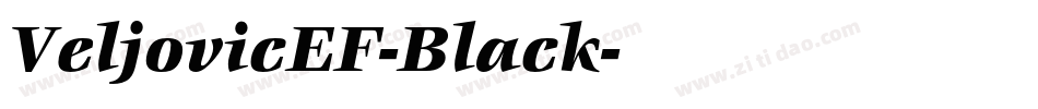 VeljovicEF-Black字体转换