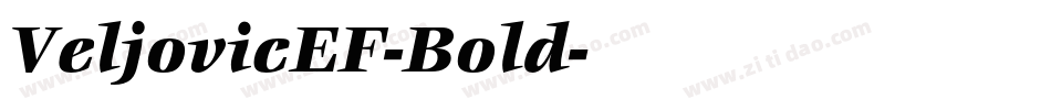 VeljovicEF-Bold字体转换