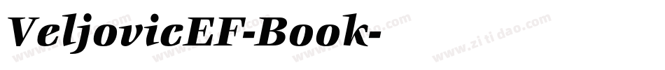 VeljovicEF-Book字体转换